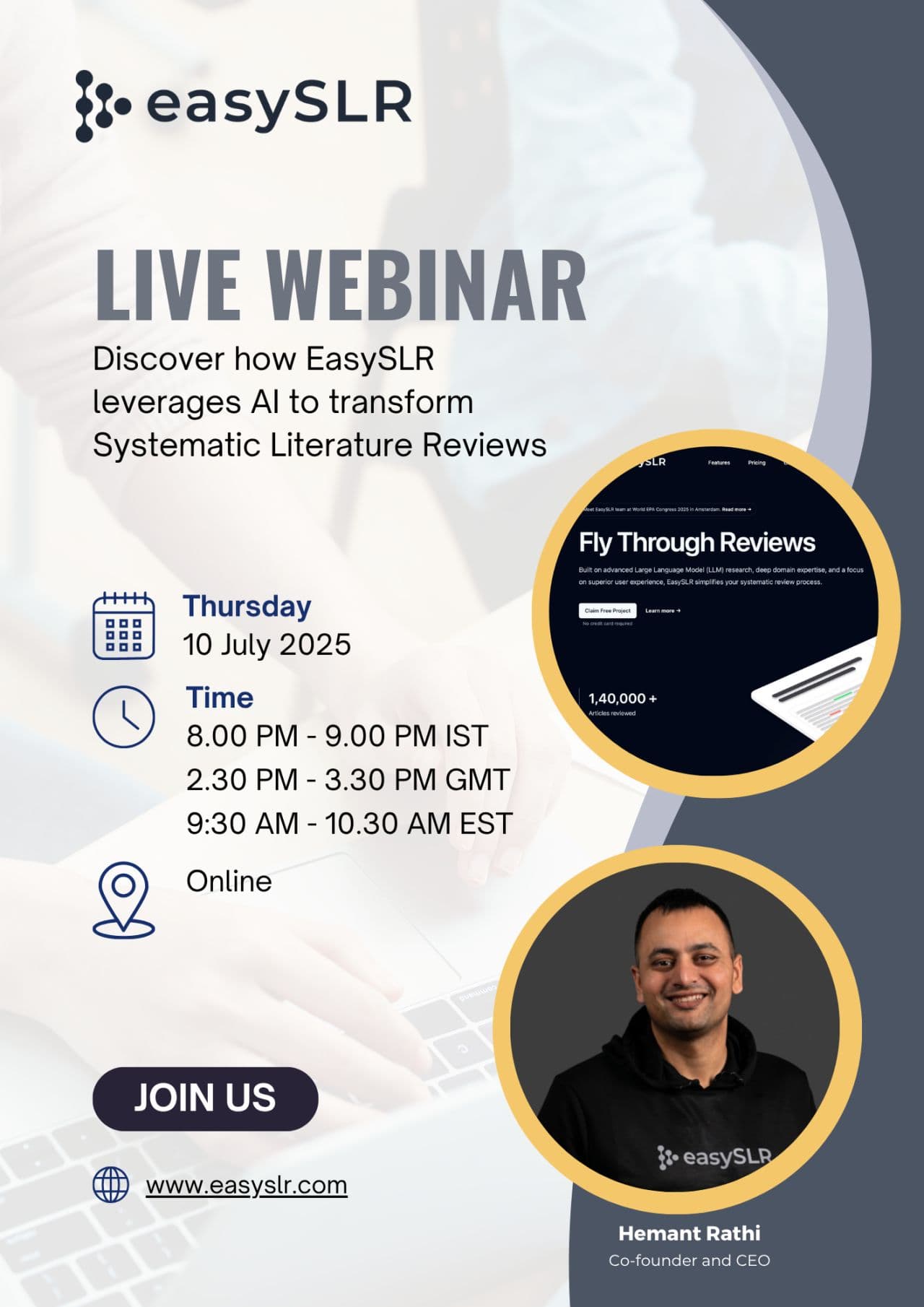Transform Your Systematic Reviews with AI: Discover EasySLR in Action