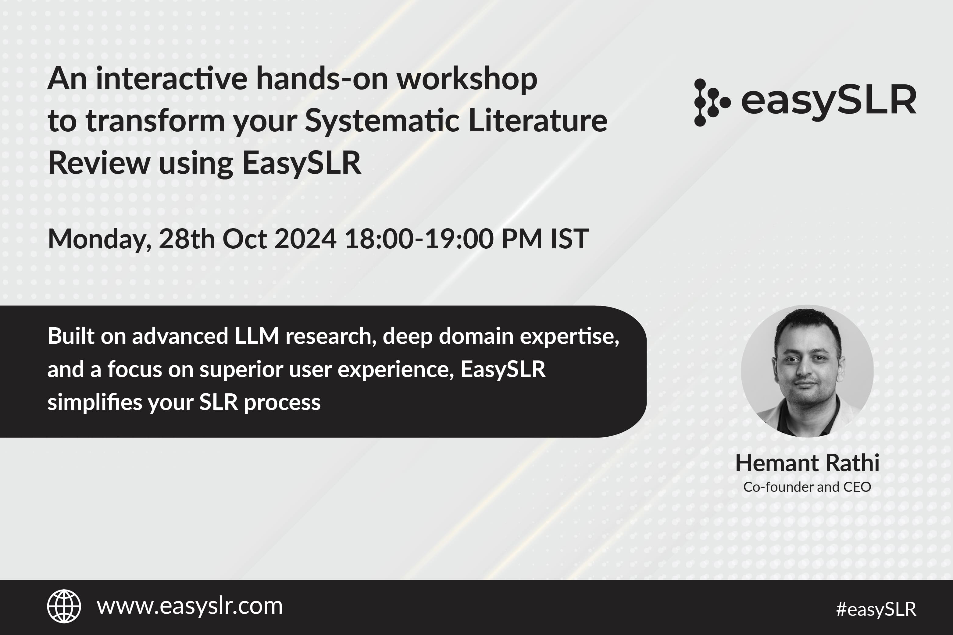 EasySLR Hands-On Session