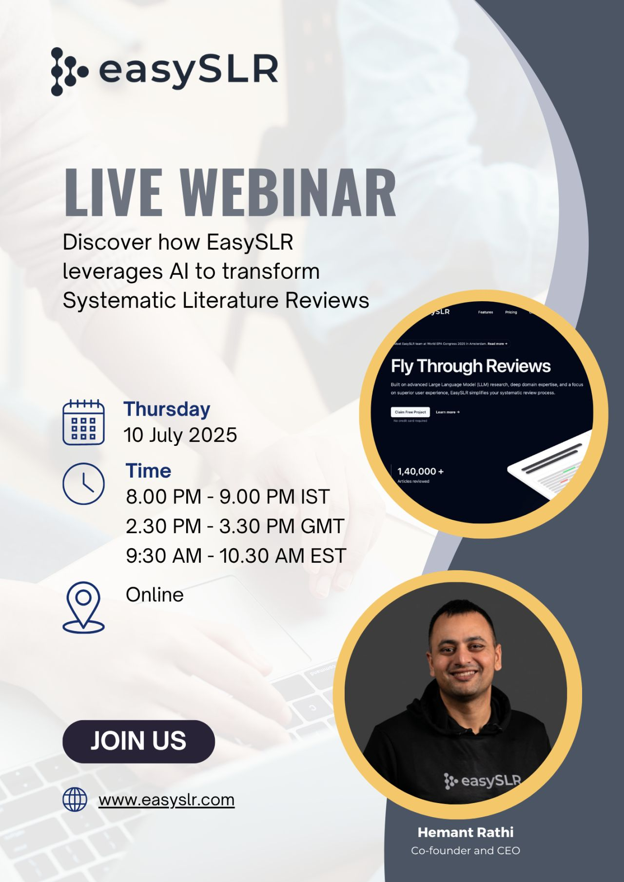 Transform Your Systematic Reviews with AI: Discover EasySLR in Action